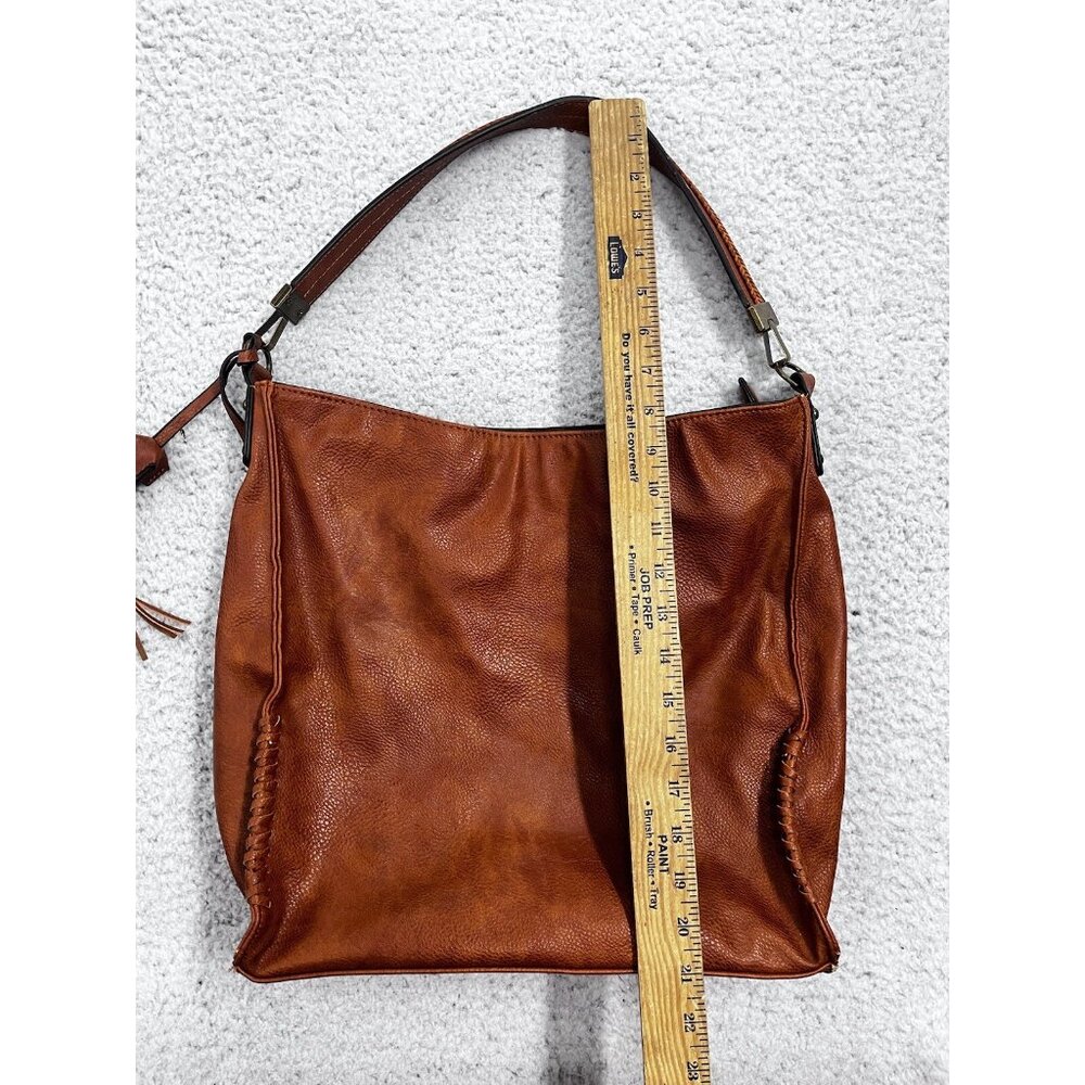 Darcy Marks London Vegan Brown Pebbled Leather Shoulder Tote Bag - Picture 10 of 16